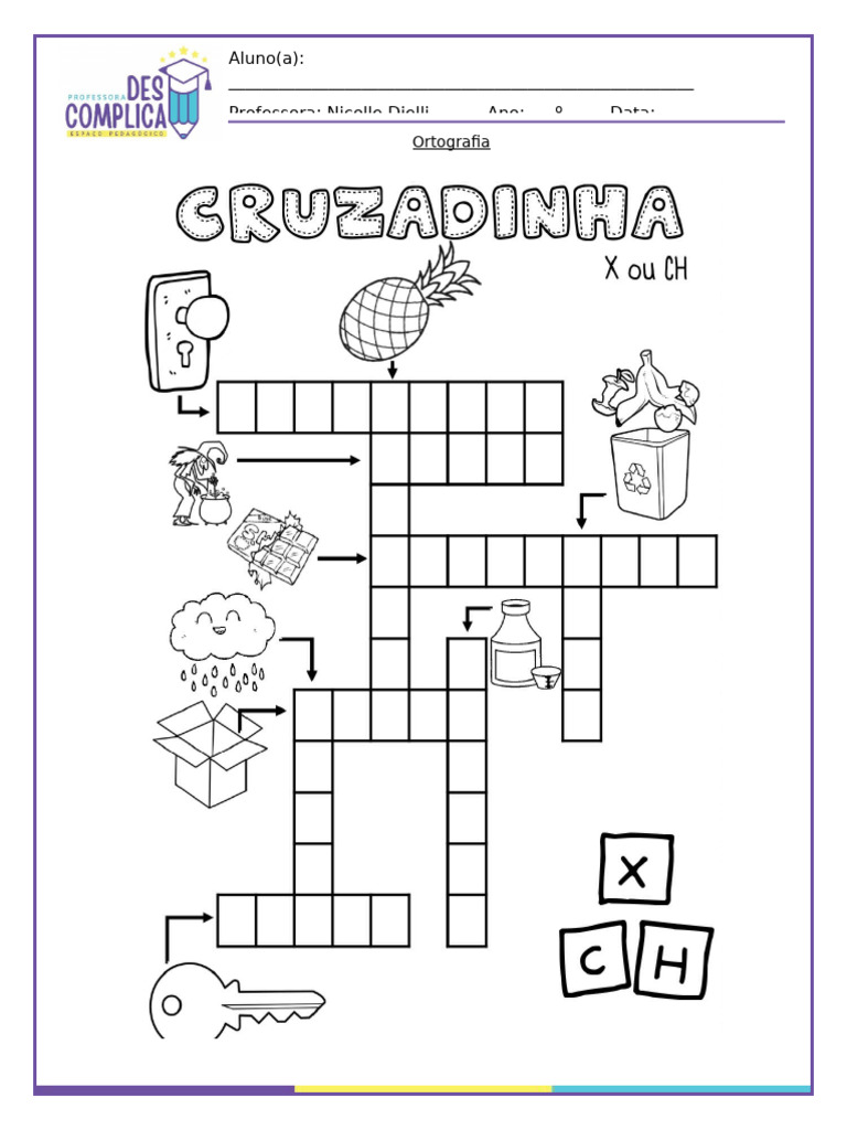Cruzadinha Ortografia | PDF
