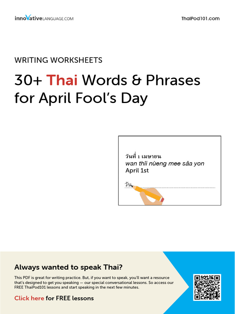 Thai April Fools | PDF