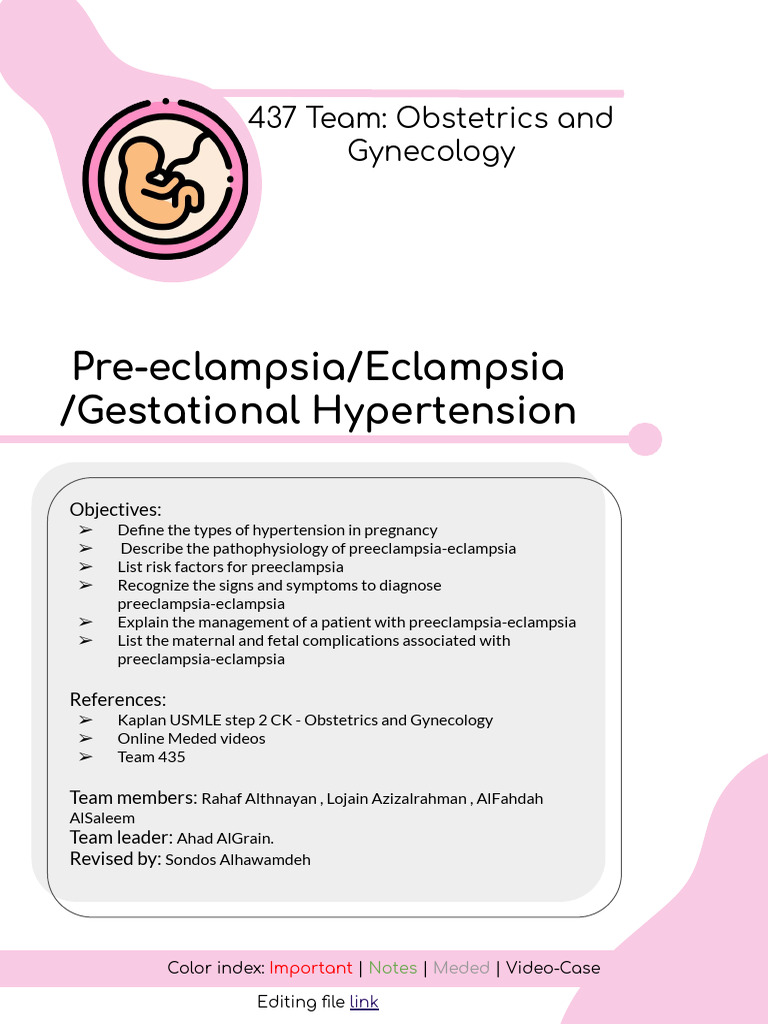 Understanding Preeclampsia and Hypertension in Pregnancy | PDF ...