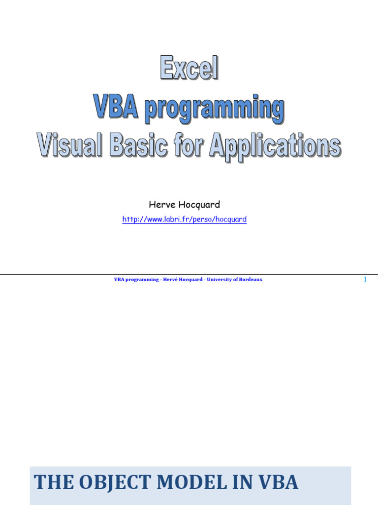 VBA Part2 | PDF