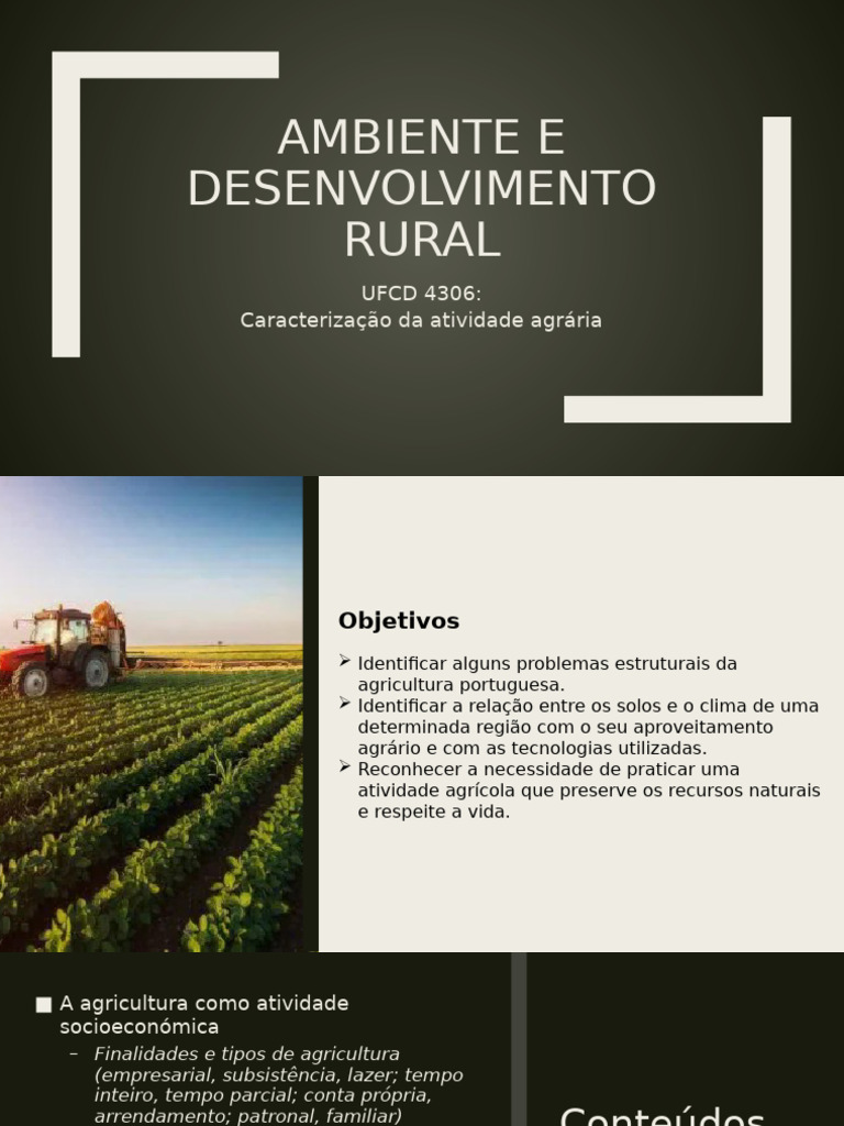 Ambiente e Desenvolvimento Rural | PDF
