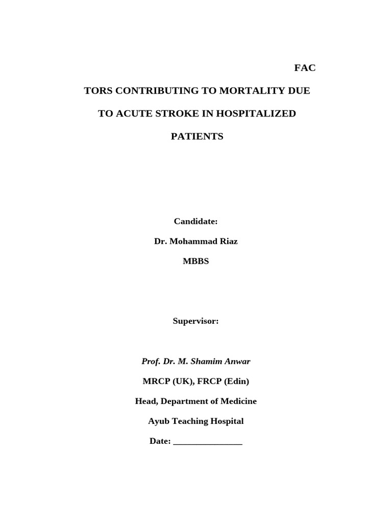 DR M. Riaz Dessertation | PDF