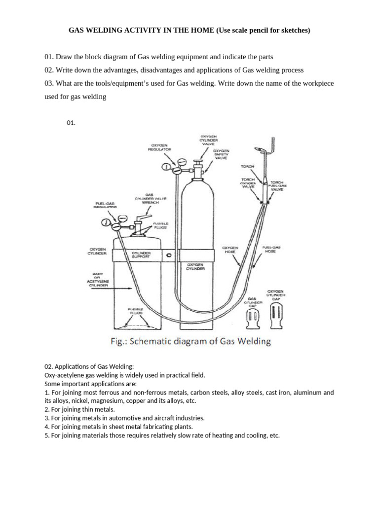 04.gas Welding Activity in The Home | PDF
