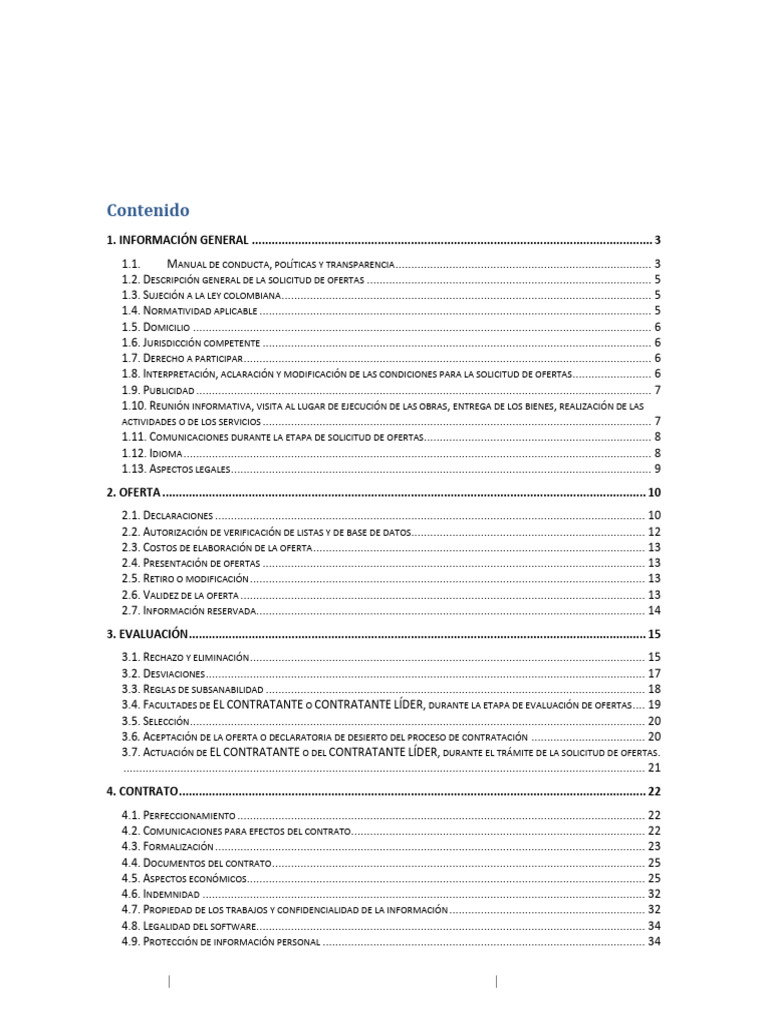 Condiciones Generales Contratacion Bienes y Servicios | PDF