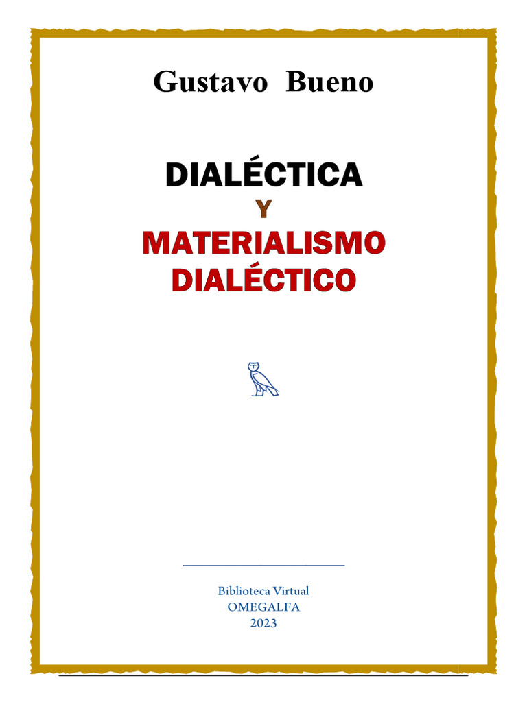 Dialectica y Materialismo Dialectico | PDF