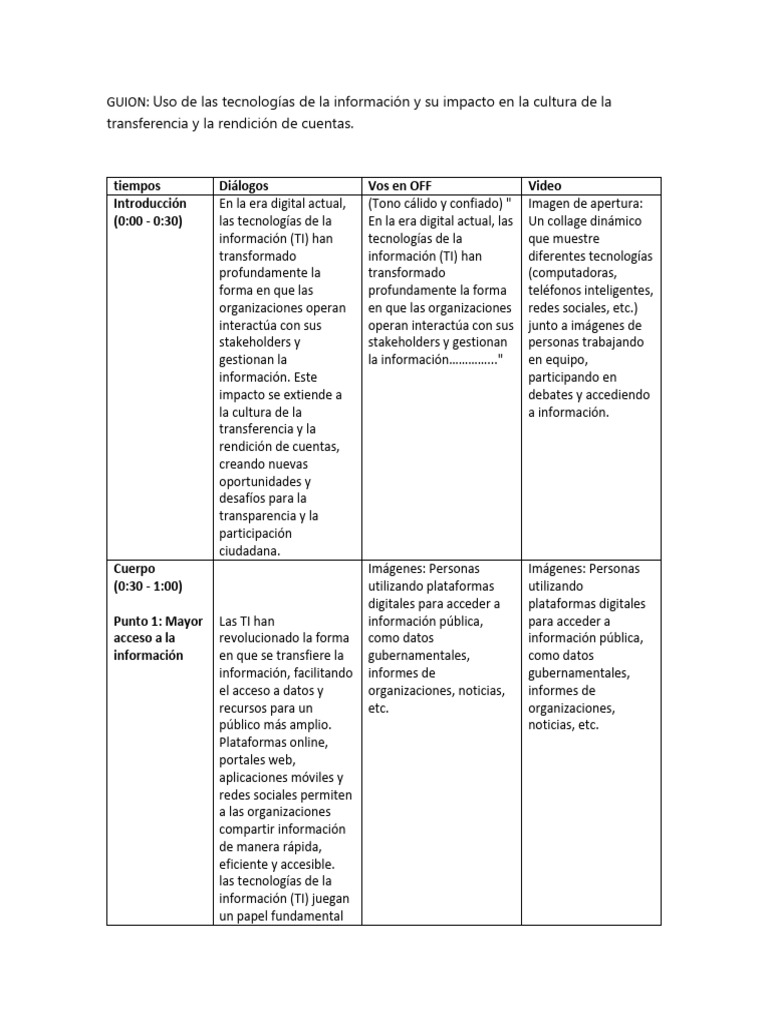 Guion | PDF