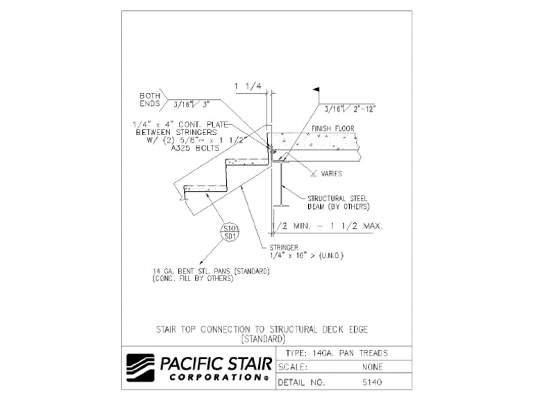 Detail Stairs Railings Pacific Stair s140 | PDF