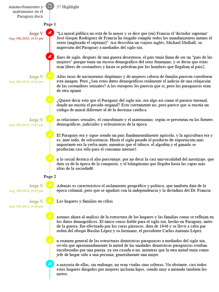 Kami Notes Export - Amancebamiento y Matrimonio en El Paraguay | PDF