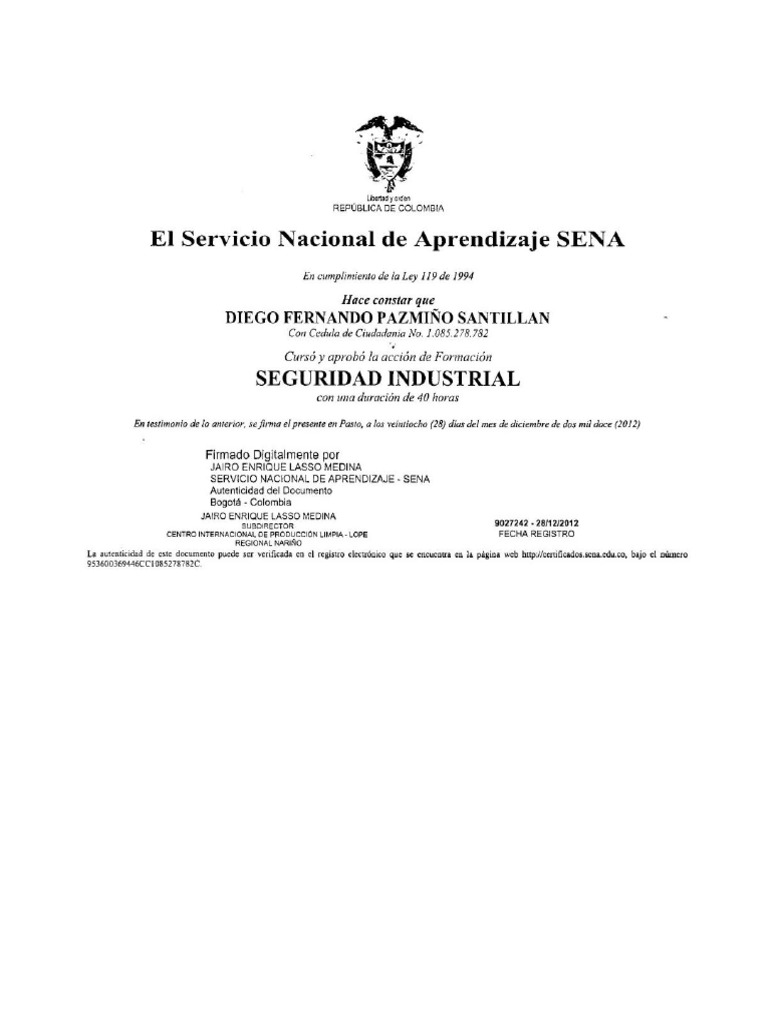 Seguridad Industrial Pdf