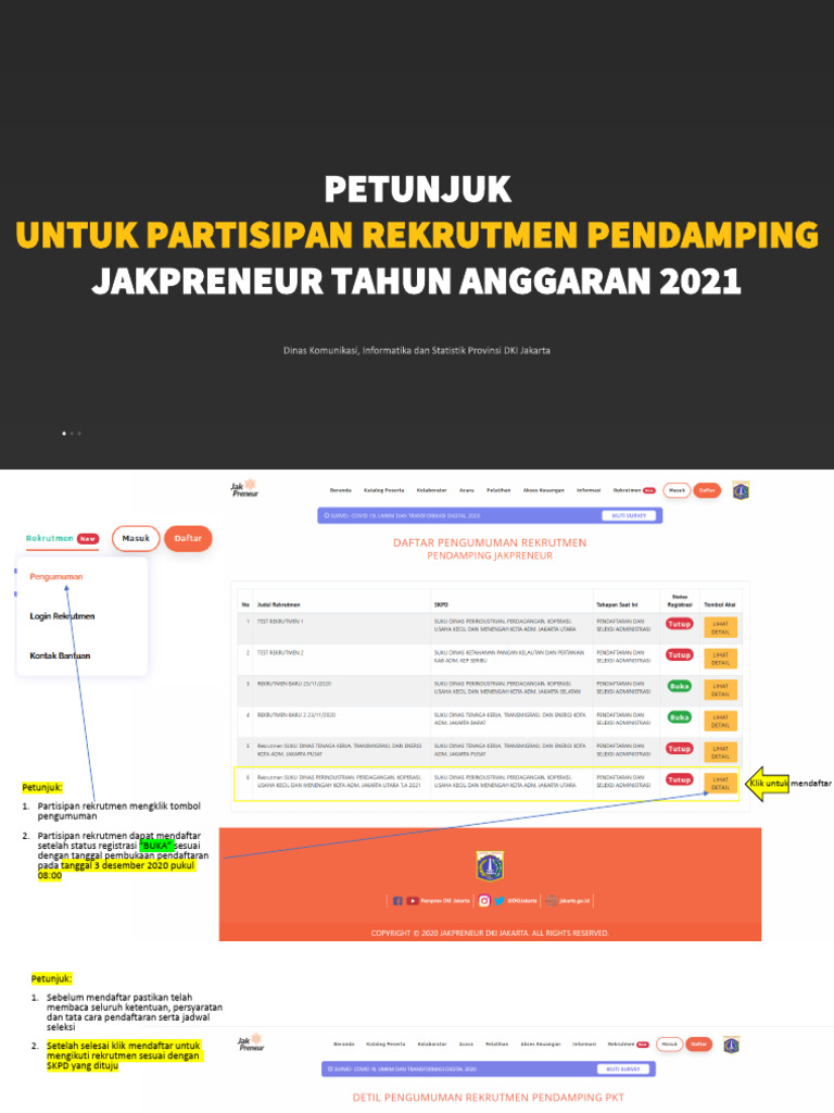 Pentunjuk Untuk Partisipan | PDF