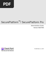 Checkpoint R65 Secure Platform Secure Platform Pro Admin Guide