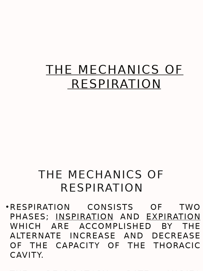Respiratory Movements | PDF