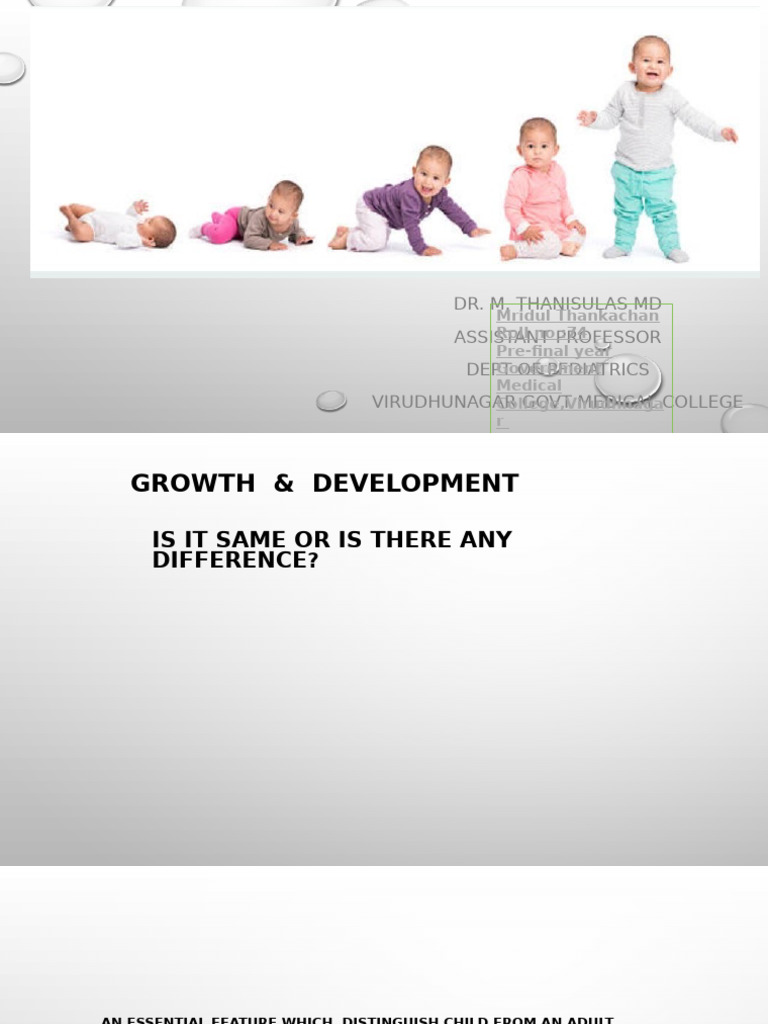 Growth - & - Development Ug Class | PDF
