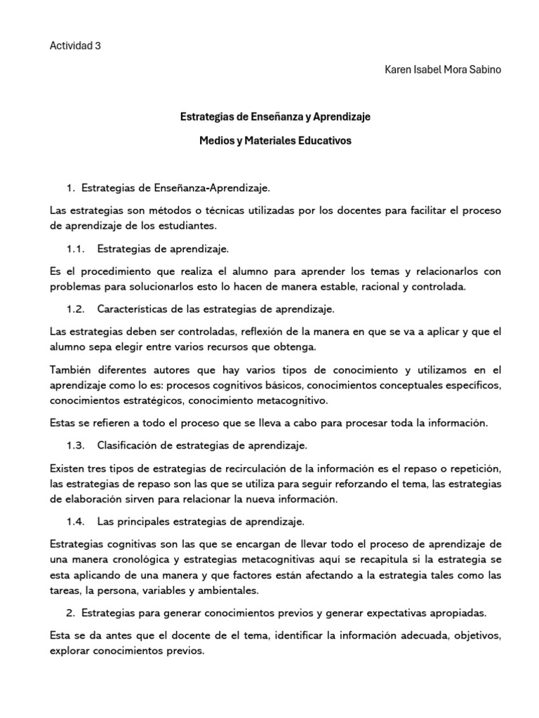 Estrategias Efectivas de Aprendizaje | PDF | Aprendizaje | Maestros