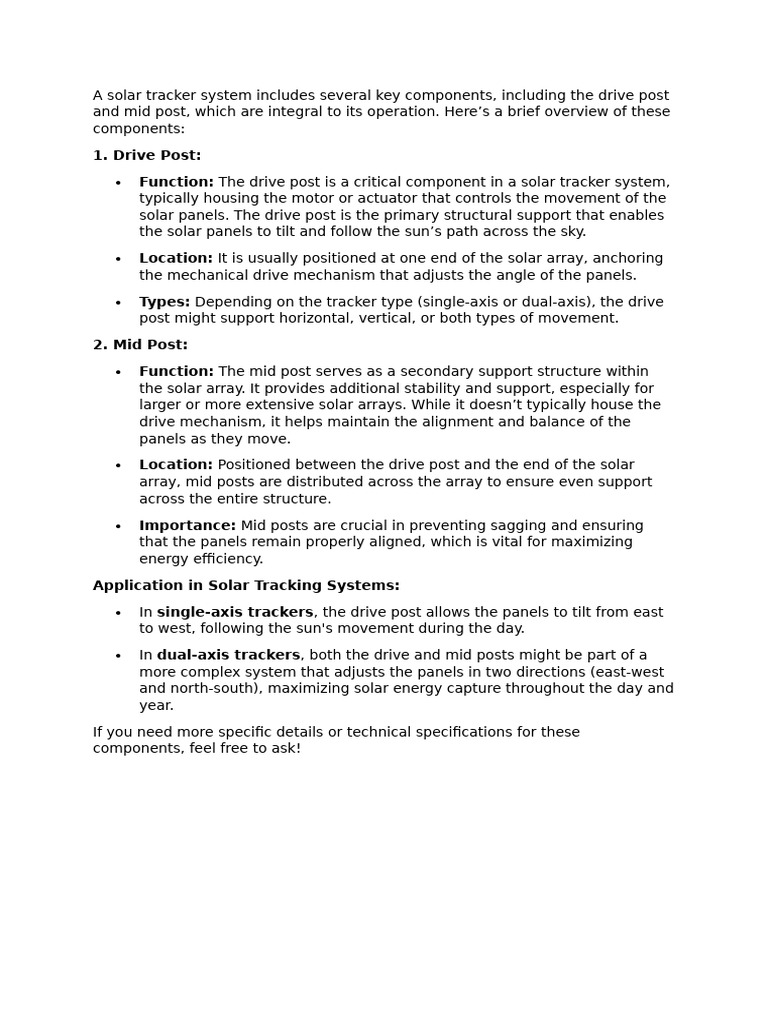 Tracker Drive Post | PDF