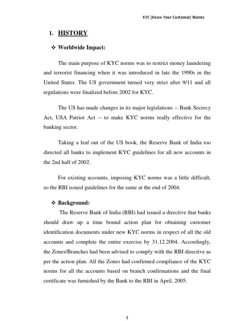 Kyc Norms Full Project Money Laundering Wire Transfer