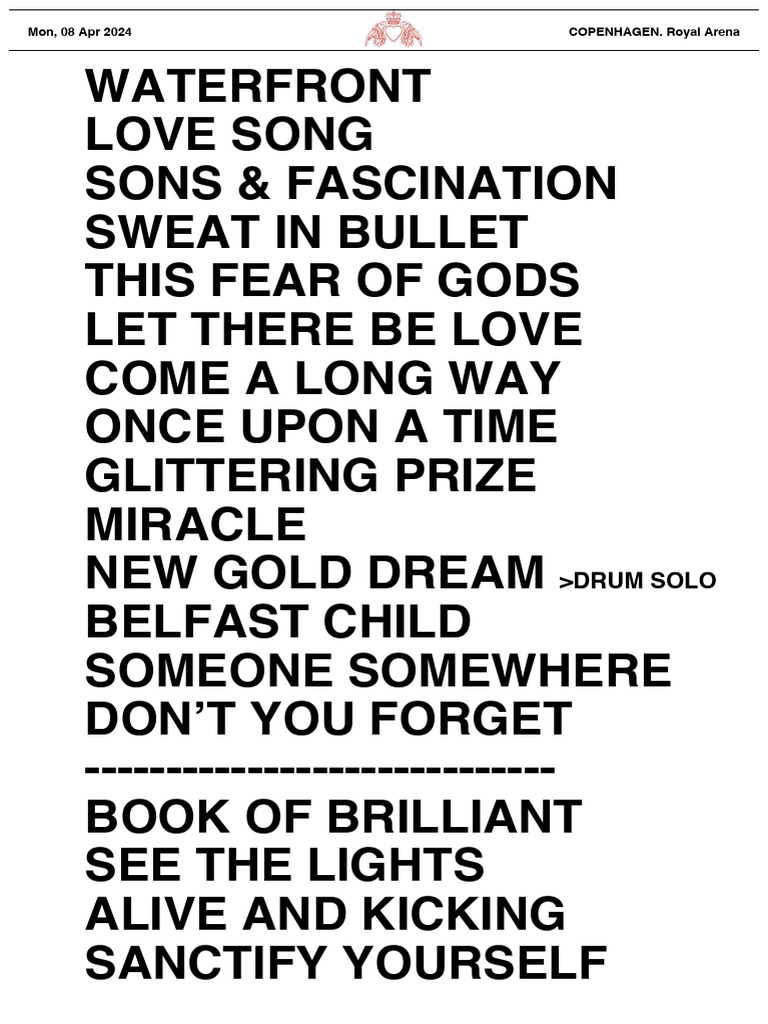 240408SM setlist COPENHAGEN PDF