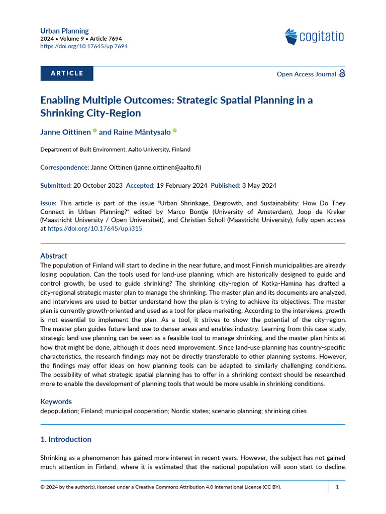 UP 9 (2) - Enabling Multiple Outcomes - Strategic Spatial Planning in A ...