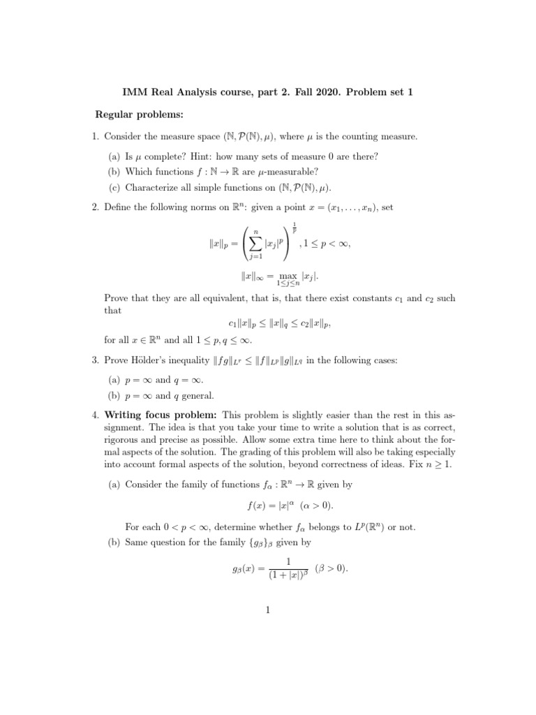 Problem Set 1 | PDF