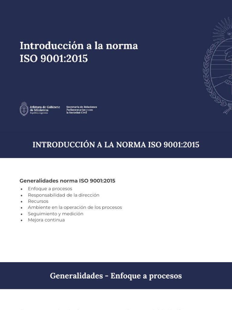 Generalidades de la norma ISO 9001:2015 | PDF | Calidad (comercial ...