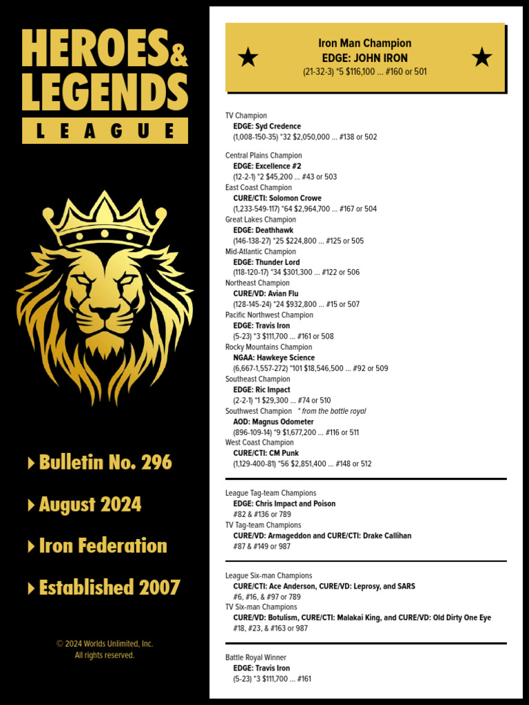 Heroes Legends: League | PDF
