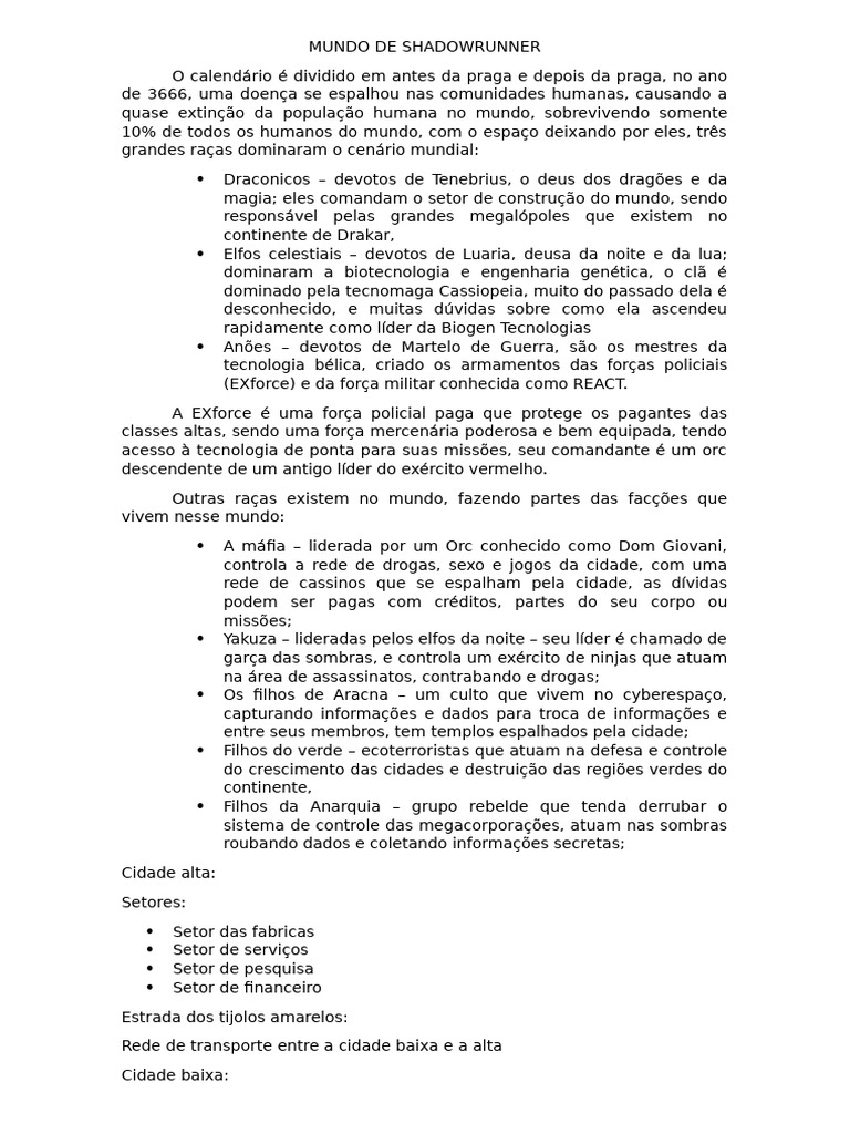 Mundo De Shadowrunner 1 Pdf