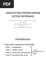 Download Analisa Dan Perancangan Sistem Informasi 01 by detastain4521 SN76287467 doc pdf