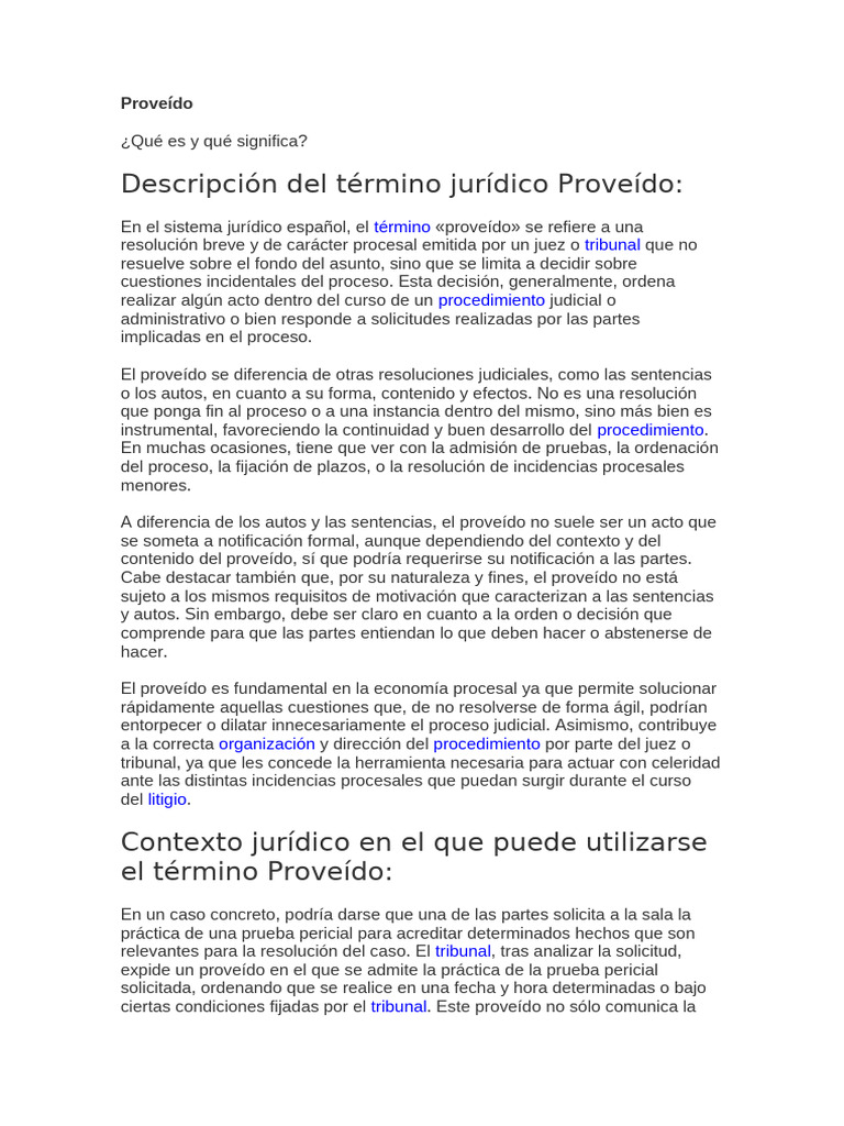Proveído | PDF