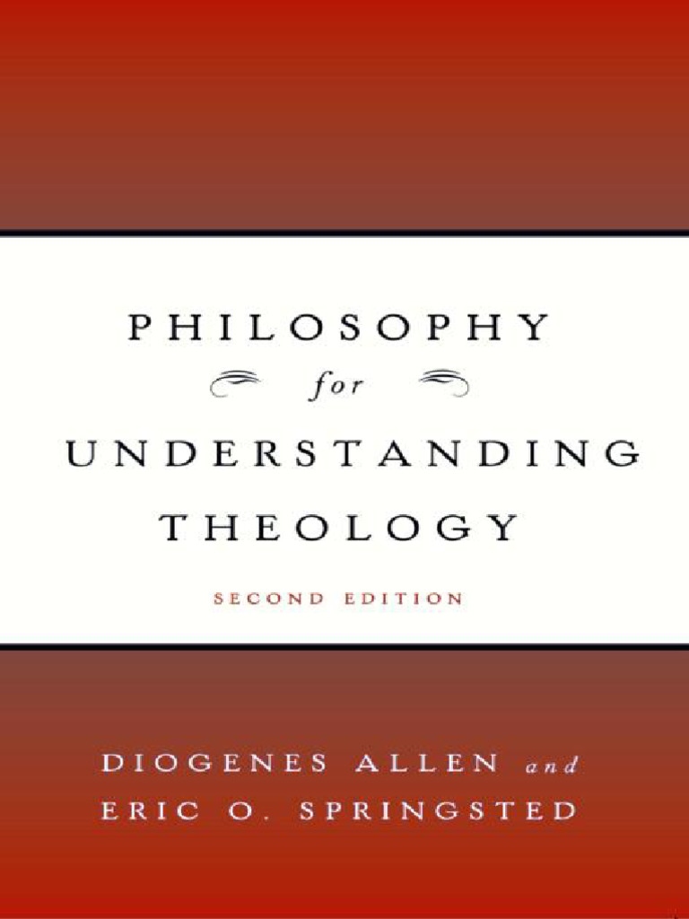 Diogenes Allen, Eric O. Springsted - Philosophy For Understanding ...