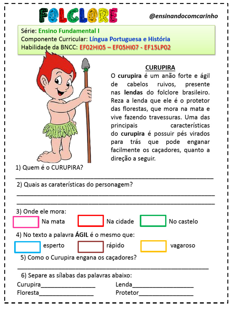 Atividade do CURUPIRA | PDF