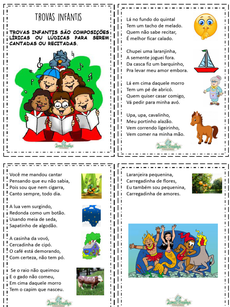 Trovas Infantis | PDF