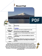 Mount Fuji: Width and Length