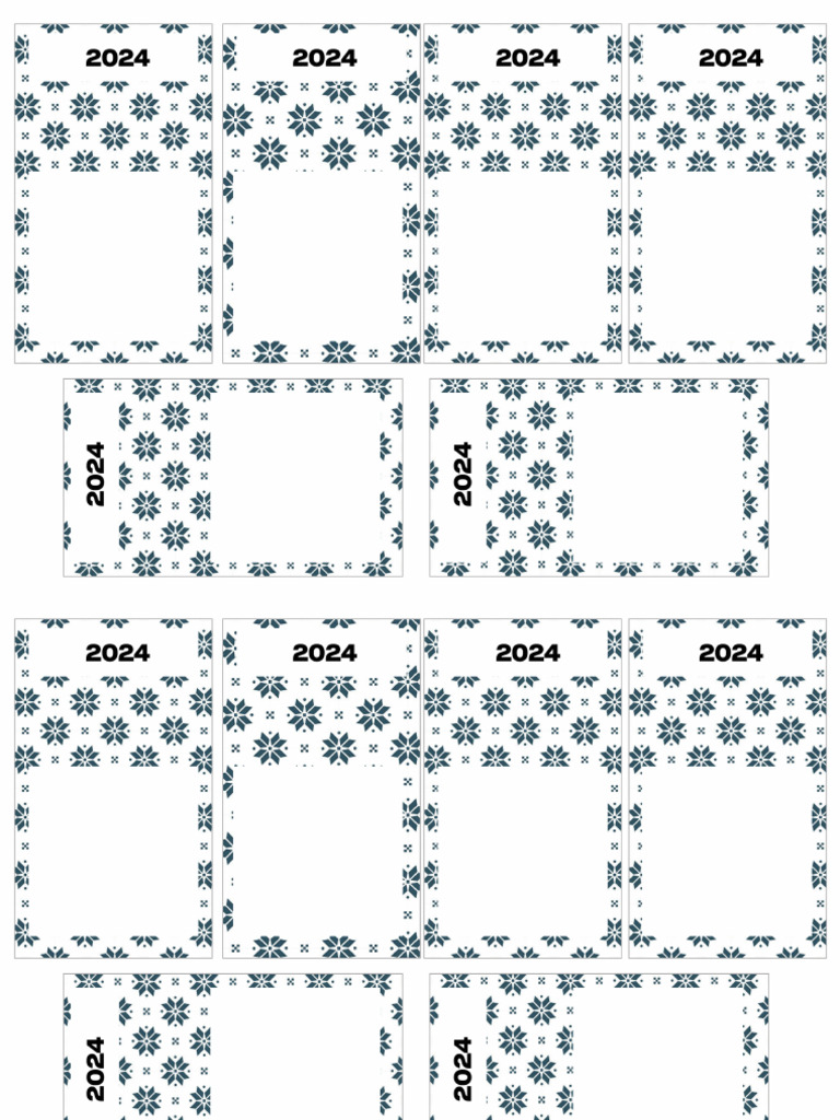 Mini Calendario Navideño 2024 | PDF