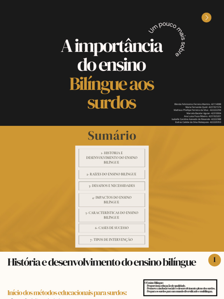 Ensino Bilíngue para Surdos: Importância e Desafios | PDF