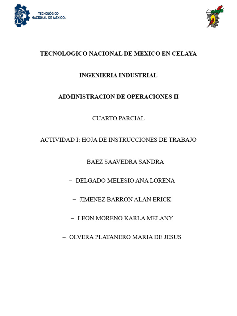 Hoja de trabajo estándar | PDF