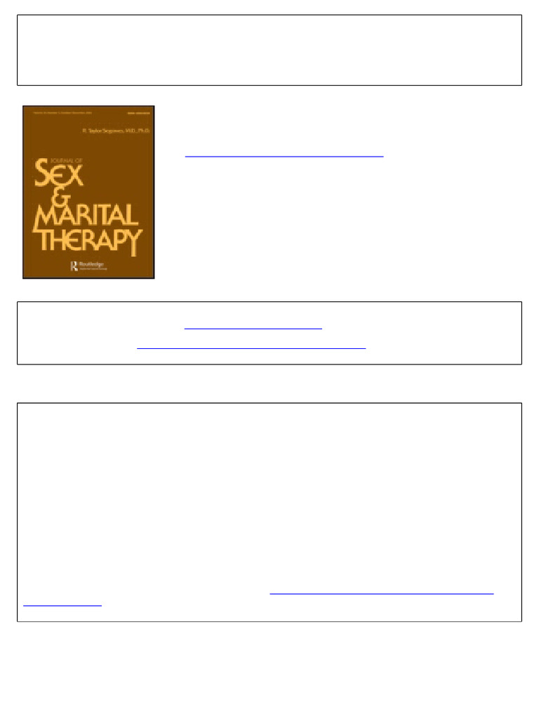 Awareness in Gestalt Sex Therapy | PDF