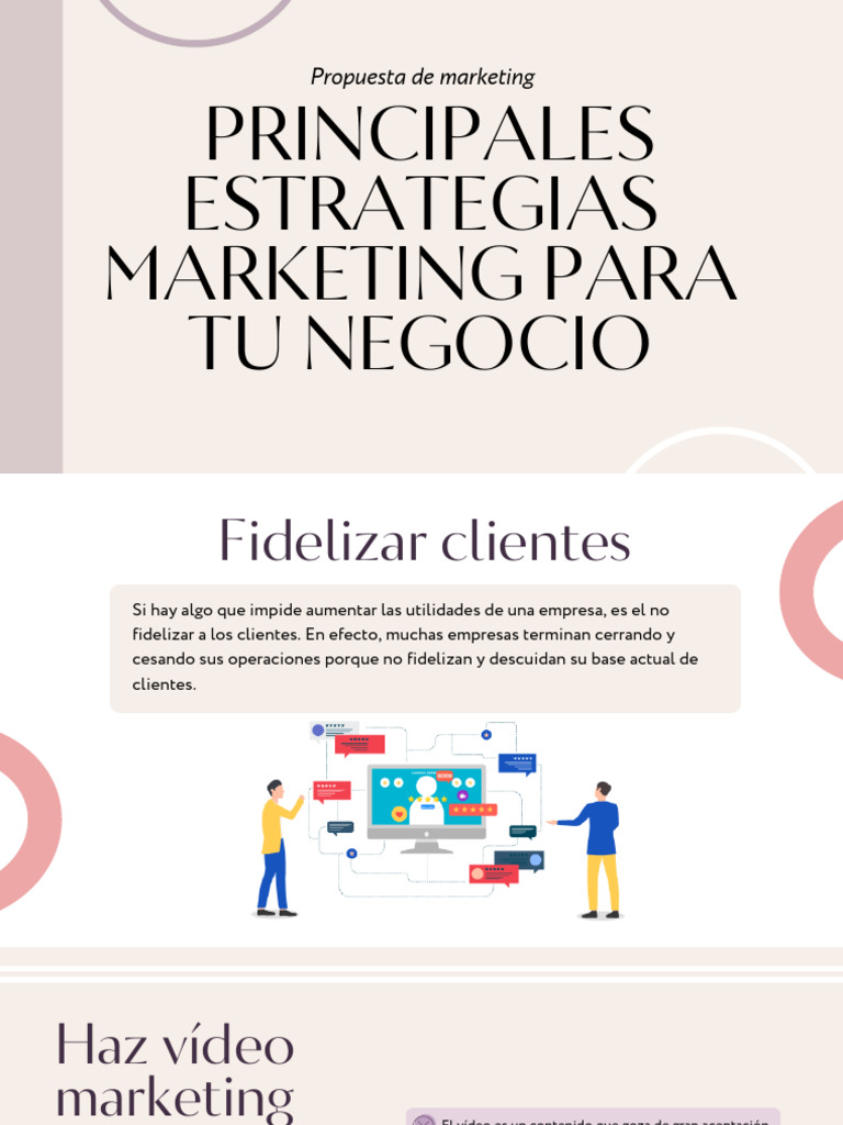 Principales Estrategias Marketing para Tu Negocio | PDF