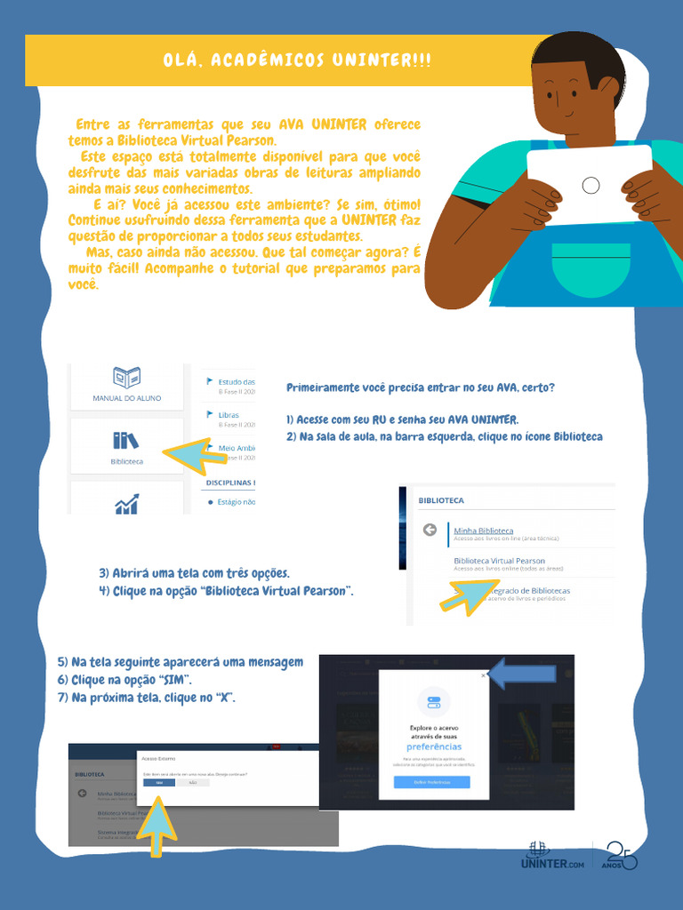 Como Acessar Livros Na Biblioteca Virtual Pearson | PDF