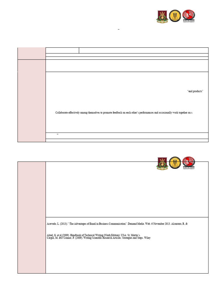 English 2311 Technical Writing Syllabus Sample