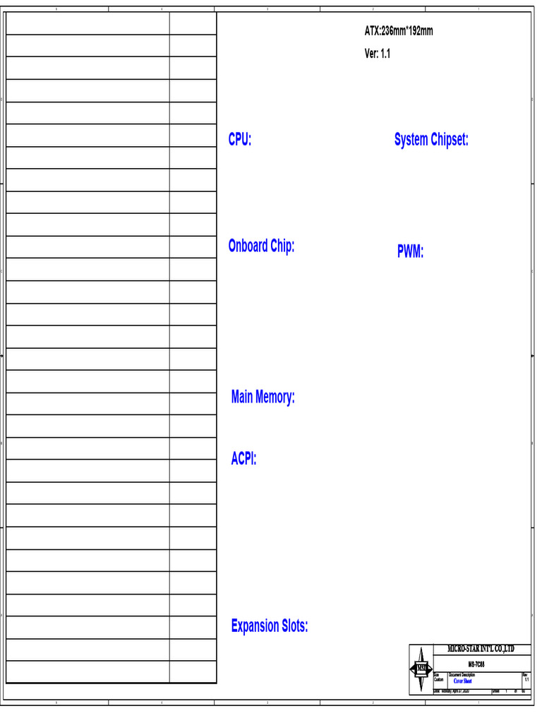 Ms-7c88 PDF Ver 1.1 PDF | PDF