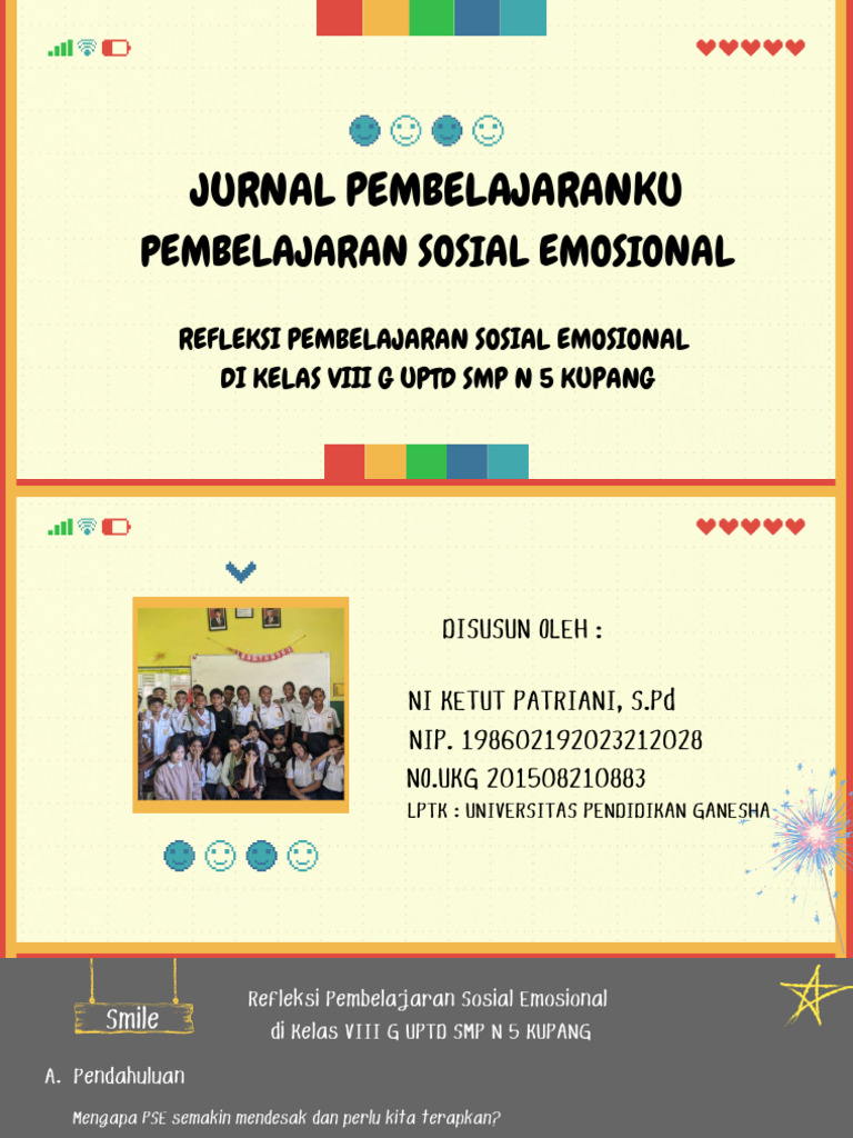 Jurnal Pembelajaran Sosial Emosional Pdf
