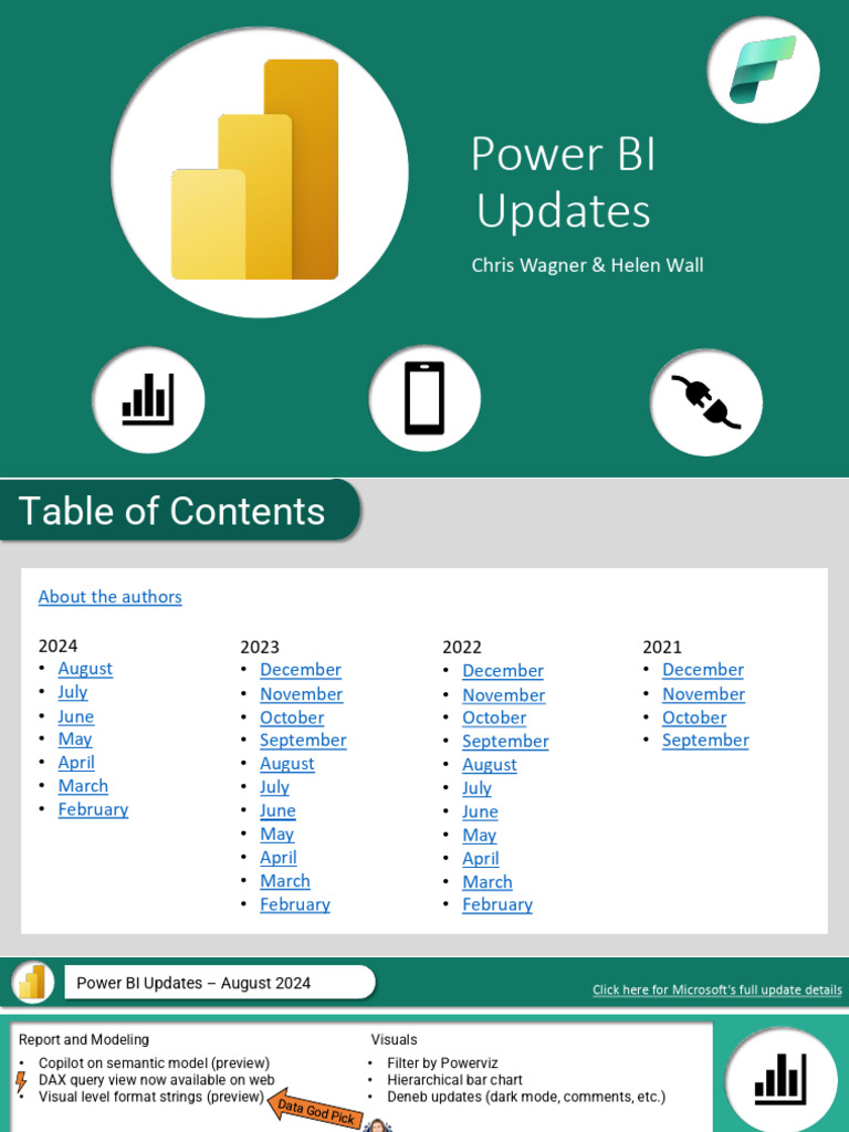 Power BI Updates - August 2024 | PDF