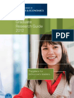 GSBE Research Prospectus 2011 2012