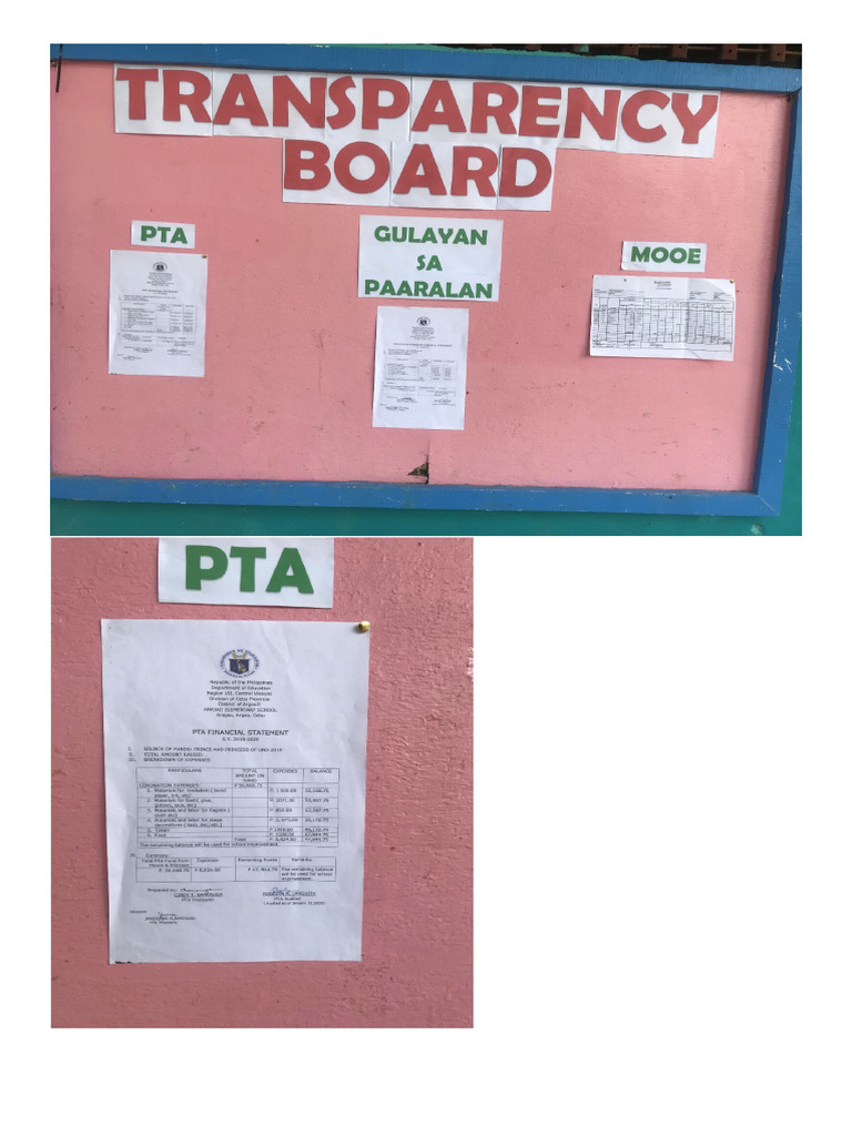Transparency Board | PDF