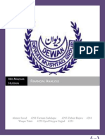 Financial Analysis of Dewan Mushtaq Group