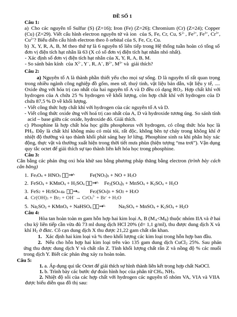 Đề HSG Số 1 HS | PDF