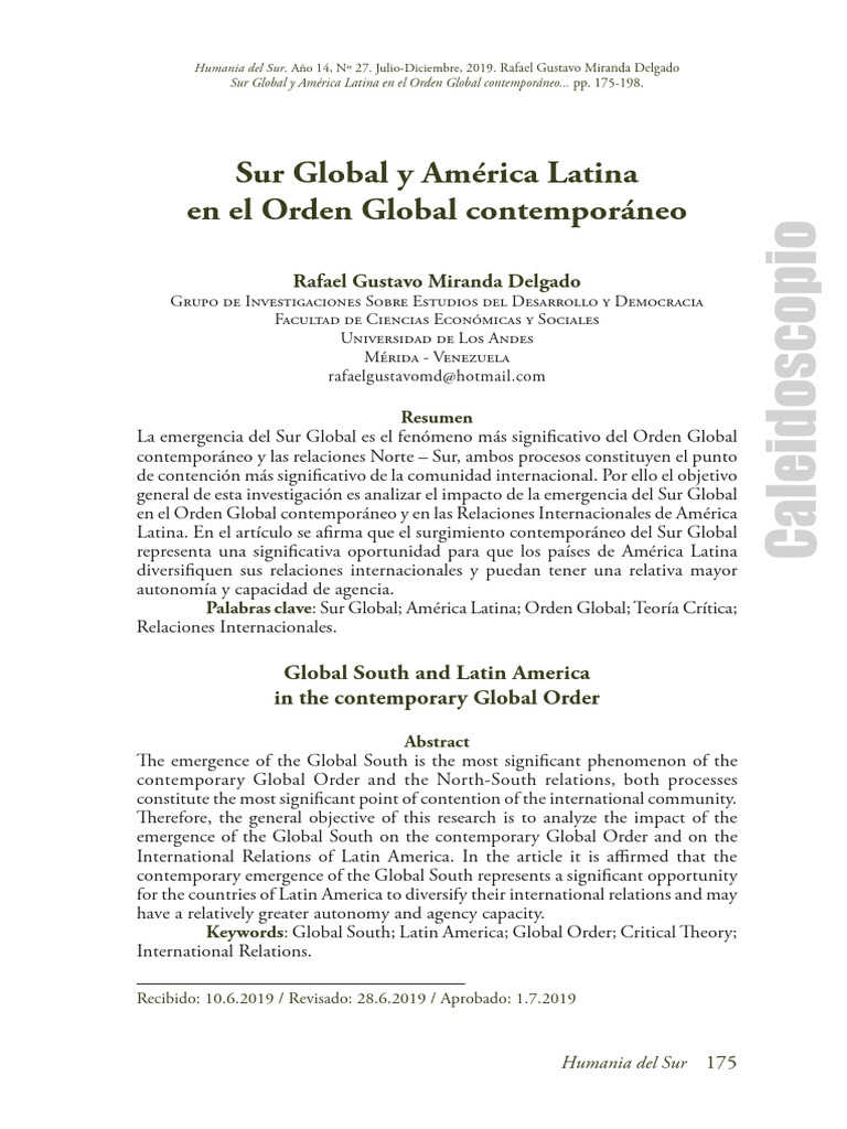 Sur Global y America Latina en El Orden | PDF