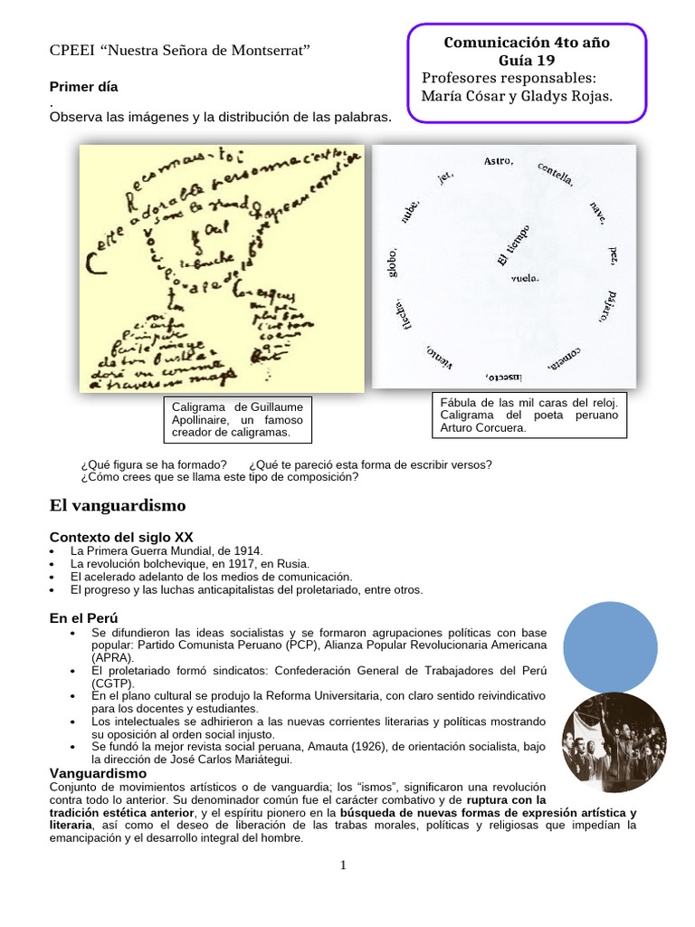 GUIA_19_CUARTO_ANO | PDF