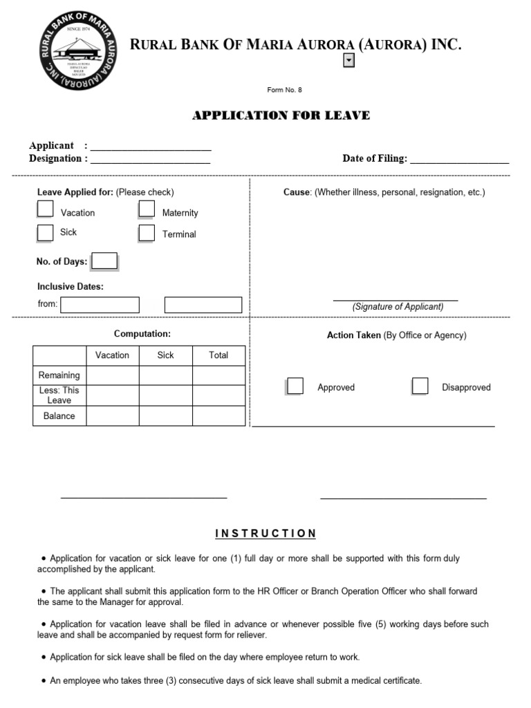 LEAVE FORM v05292024 | PDF
