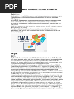 Email Marketing Services